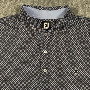 FootJoy FJ Stretch Performance Golf Polo Shirt Mens XL Diamond Embroidery